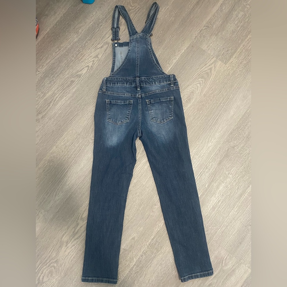 SO Girls Denim Overalls Size 8 - Picture 2 of 5